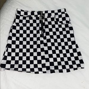 Checkered skirt